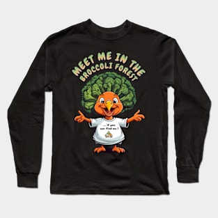 Funny broccoli thanksgiving turkey Long Sleeve T-Shirt